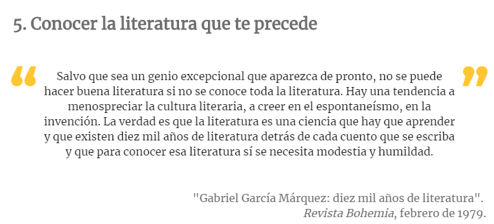 frases celebres de Garcia Marquez en entrevistas